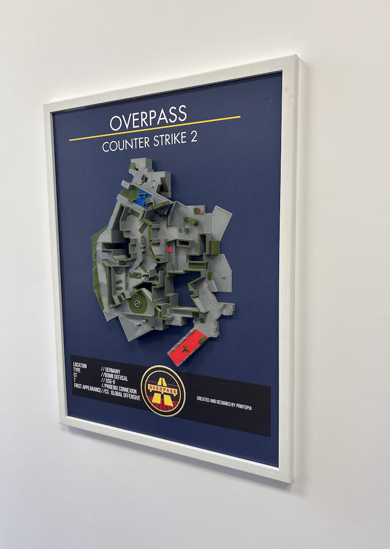 Counterstrike Overpass Wall Art